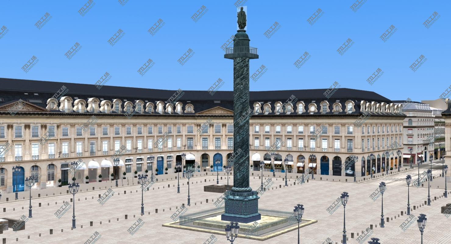 images/goods_img/202104094/3D Place Vendome Paris Low Poly/2.jpg